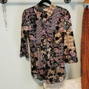 Floral Patterned Women's Top